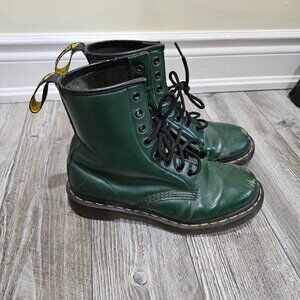 Dr. Martens Green Combat Boots